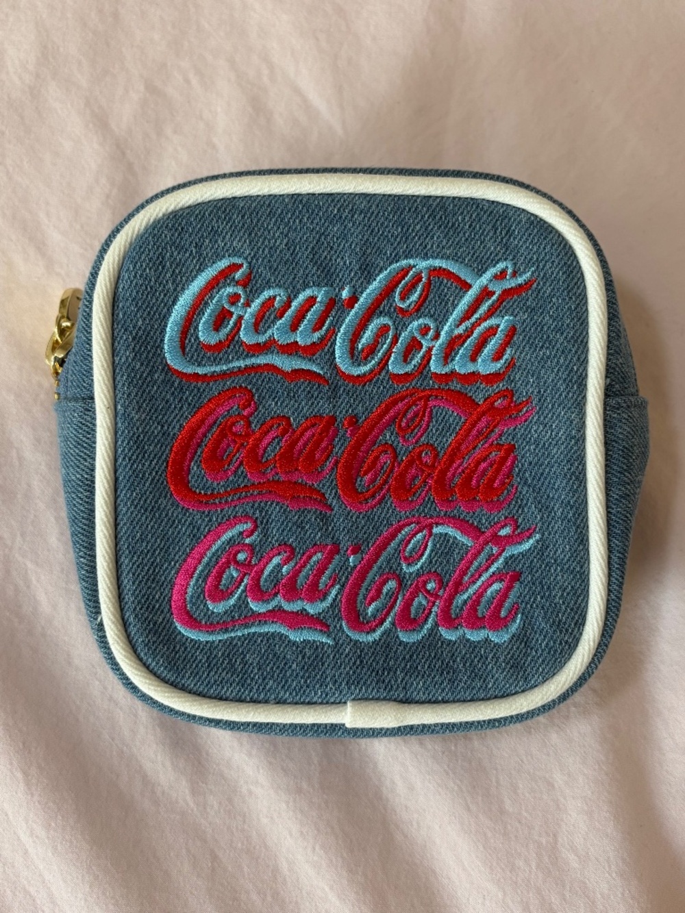 Stoney Clover Lane Coca-Cola Denim Mini Pouch